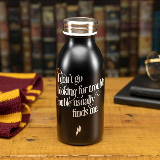Bouteille D'eau En Acier - Trouble - Harry Potter cadeaux, noel, anniversaire