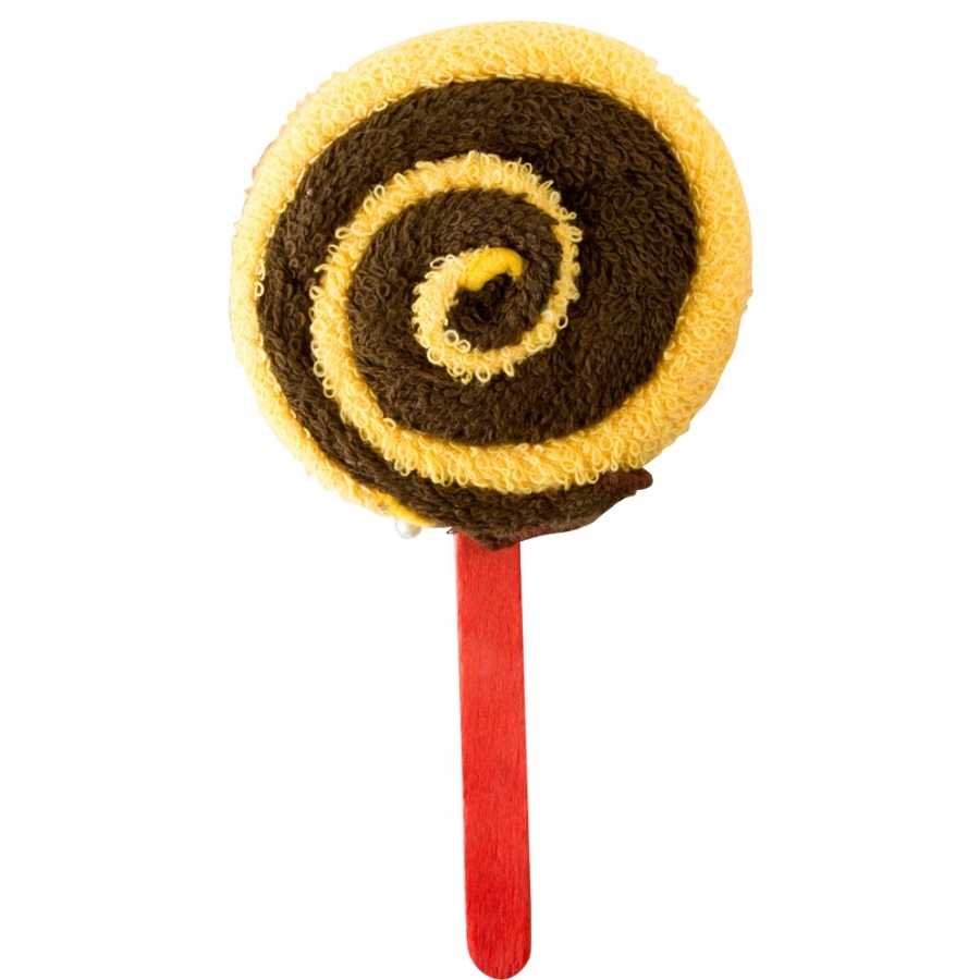 Braun Handtuch-Lollipop
