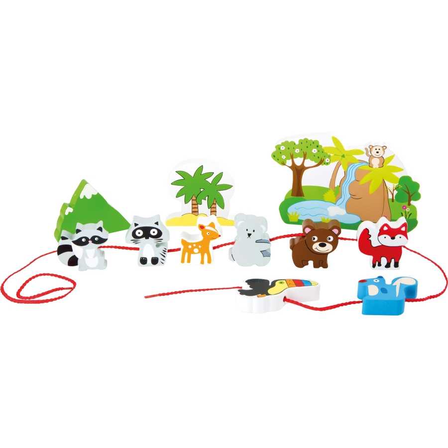 Spielwelt „Safari zum Fädeln“, Geschenkidee, Weihnachten, Kinder, Freiburg, Laden