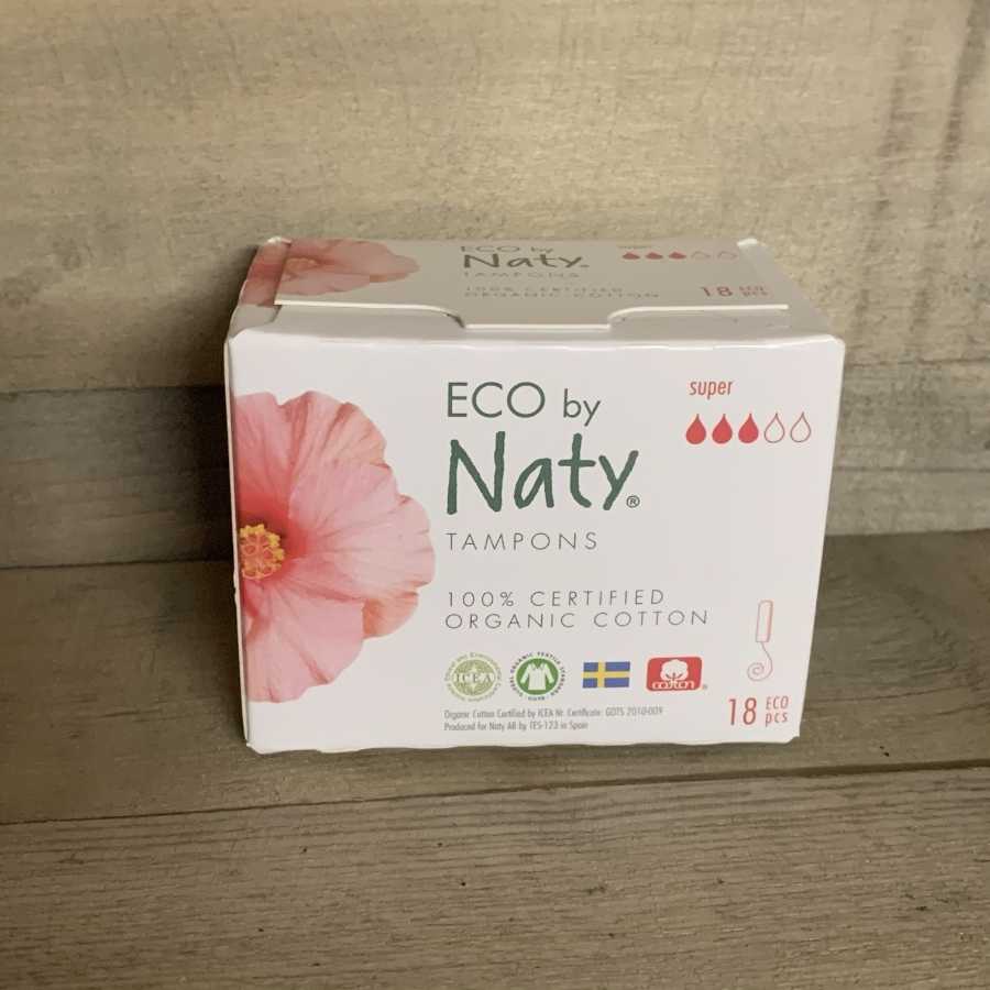 Super Tampons ohne Applikator 18 Stück - Naty