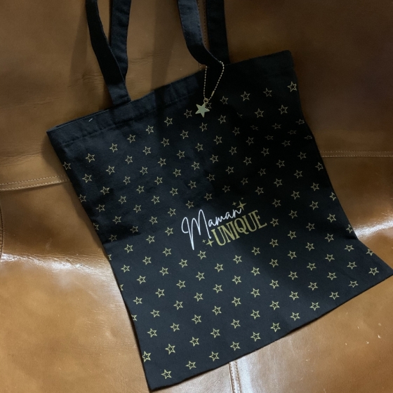 Sac Tote Bag "Maman unique",  cadeaux, produits naturels, artisanat,  Harry Potter, Star Wars, Fribourg, Suisse, en ligne