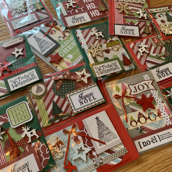 Weihnachtskarte, Glückwunschkarte, handgemachte Kreation, Geschenkidee, Geschäft, Freiburg, Schweiz