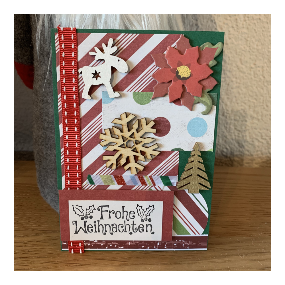 Weihnachtskarte, Glückwunschkarte, handgemachte Kreation, Geschenkidee, Geschäft, Freiburg, Schweiz