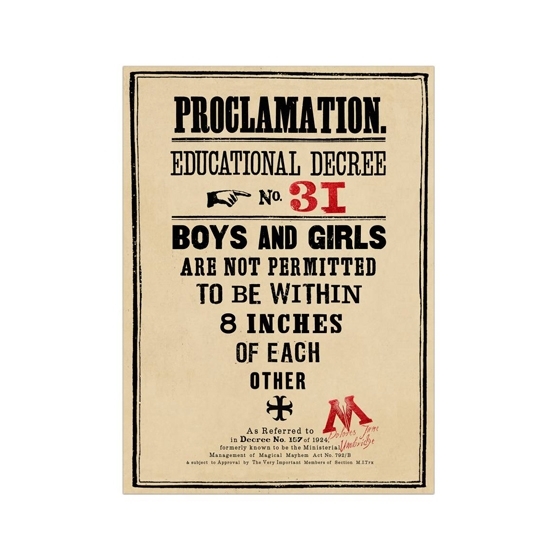 Poster - Proclamation 31 - Minalima - Harry Potter