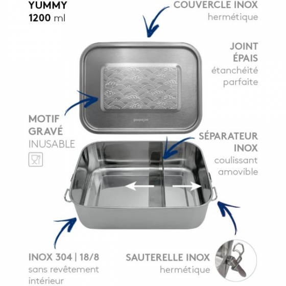 LunchBox Yummy Wellen 1200 m - GaspaJOE, Zero Waste, Boutique, Freiburg, Schweiz
