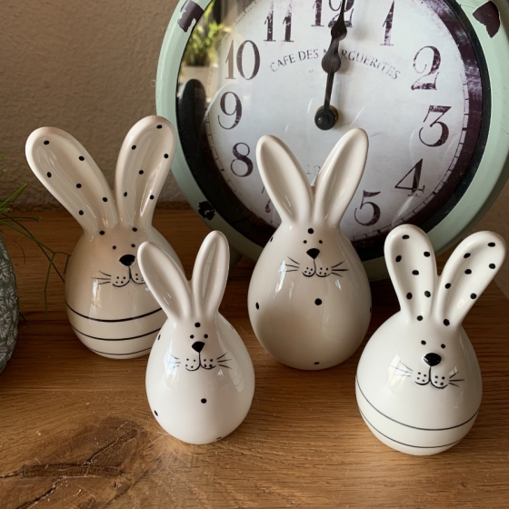 Lapin en céramique design, décoration, pâques, Boutique, Fribourg, Suisse