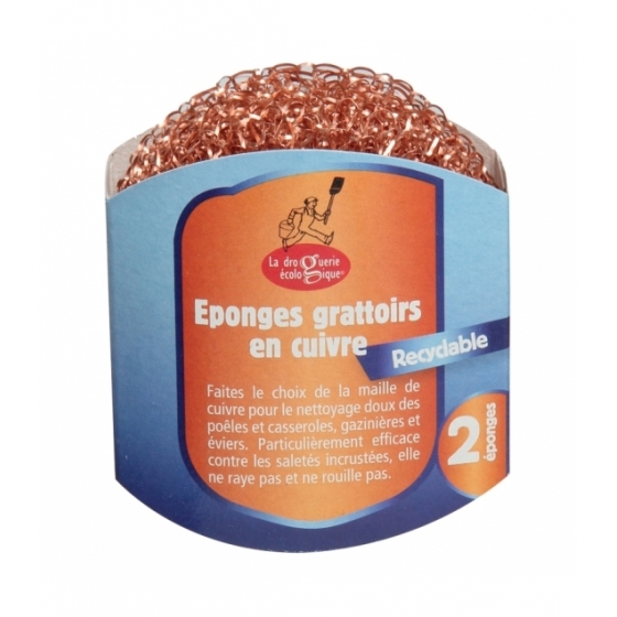 Eponges grattoirs en cuivre