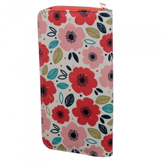 Large Porte-monnaie Coqueliquots