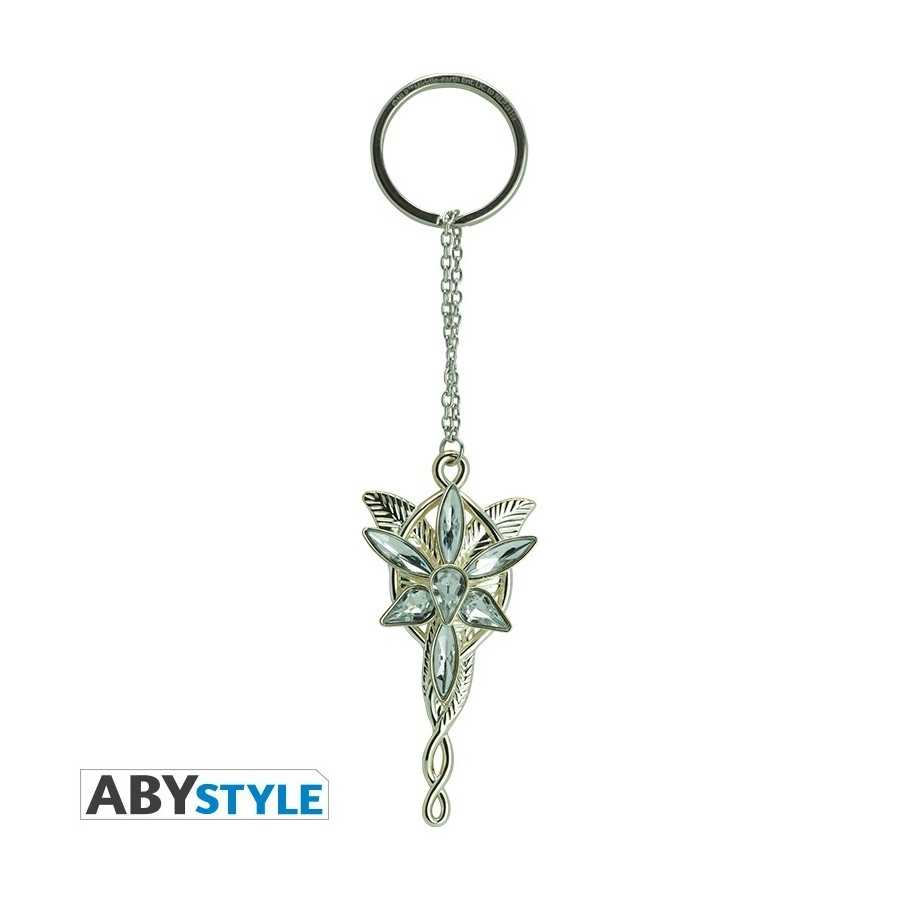 3D Metall Schlüsselanhänger - Abendstern - Herr der Ringe - Metall