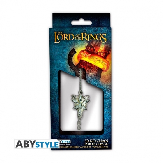 3D Metall Schlüsselanhänger - Abendstern - Herr der Ringe - Metall