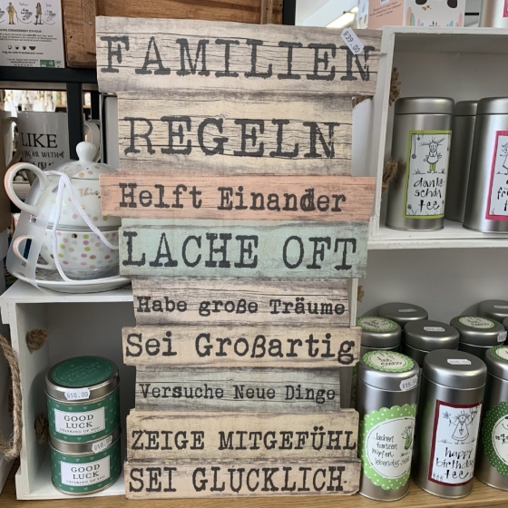 Panneau FAMILIEN REGELN