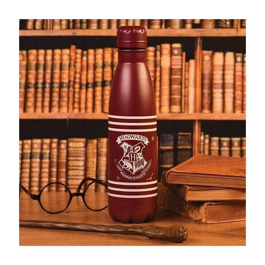 Stahl-Wasserflasche - Harry Potter - Crest & Stripes