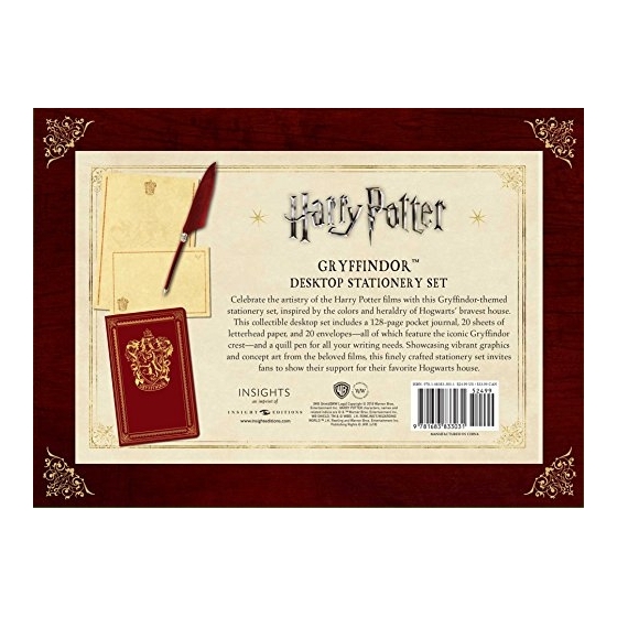 Harry Potter: Gryffindor Desktop Stationery Set (With Pen)