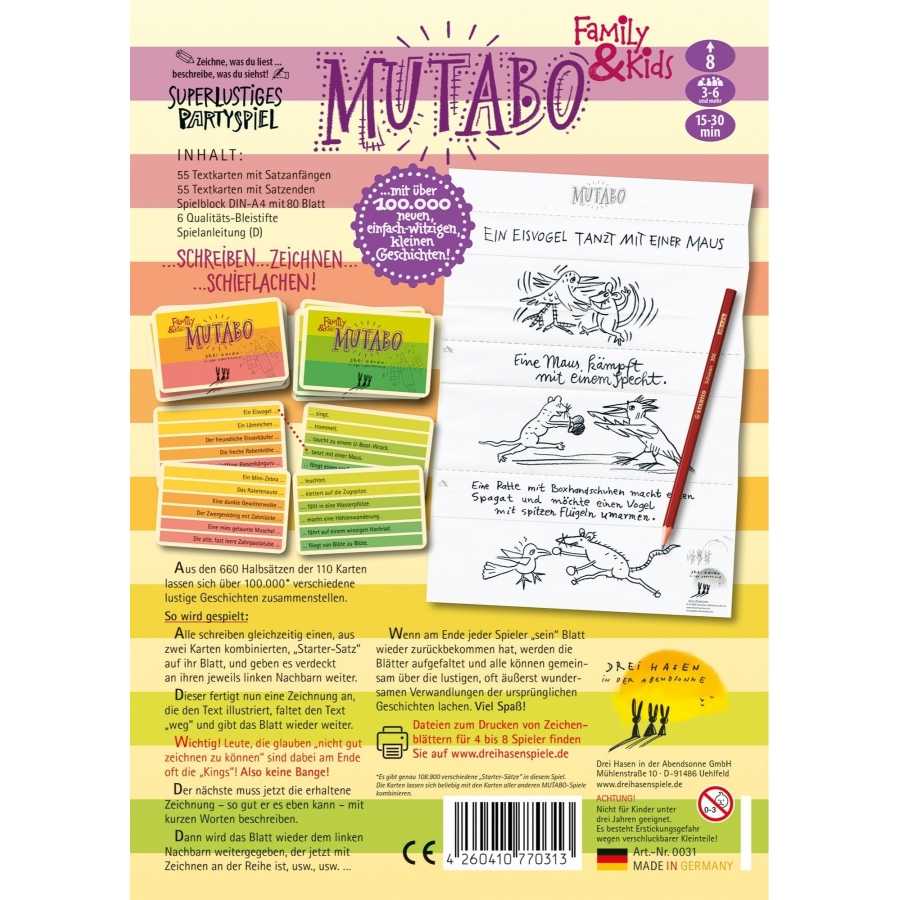 Mutabo Family&Kids - Schreib- und Zeichenspiel DE