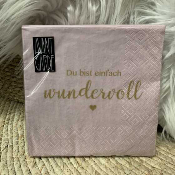 Serviettes Du bist Wundervoll