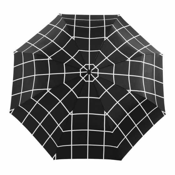 Parapluie compact Black Grid