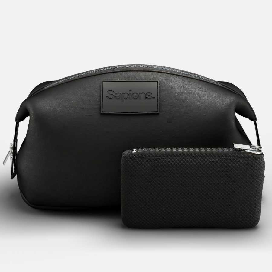 Kosmetiktasche  - Black Edition, Geschenk für Männer - Sapiens