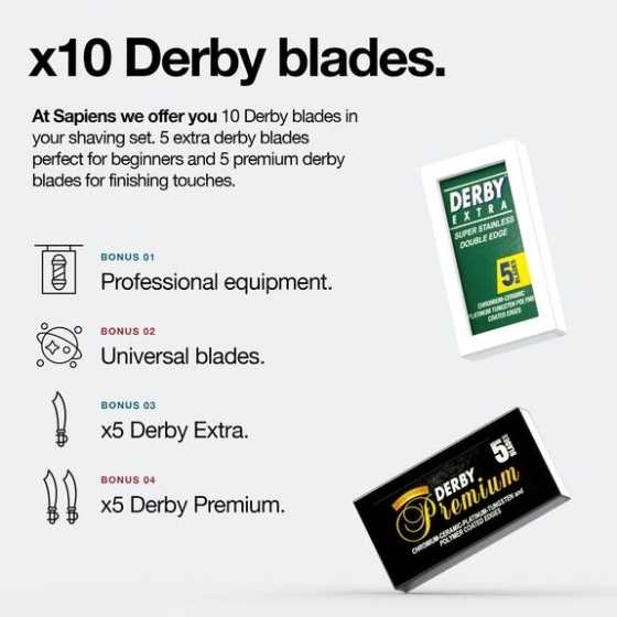 Rasoir droit - Black Edition - Sapiens