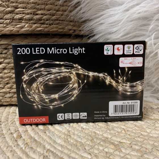 Guirlande lumineuse LED d'extérieur 200 LED