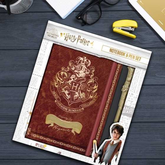 Harry Potter Hogwarts Set - Kugelschreiber und Notizbuch zum Selbstgestalten