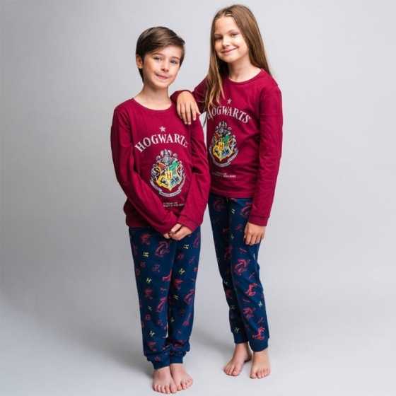 Harry Potter Hogwarts Langarm-Pyjama