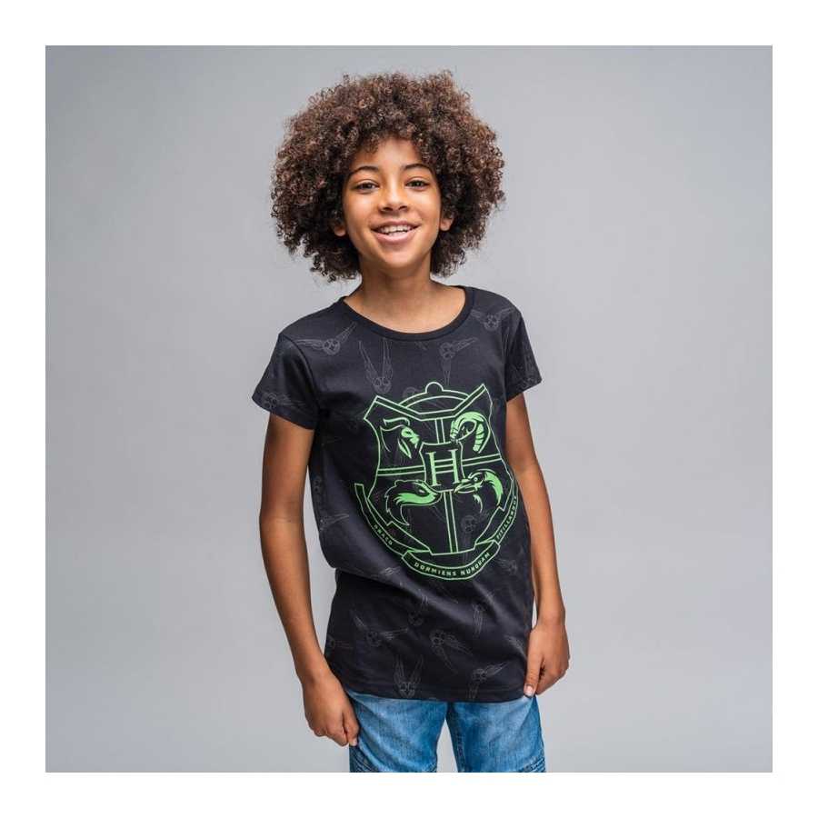 T-Shirts für Kinder Harry Potter Hogwarts phosphoreszierend