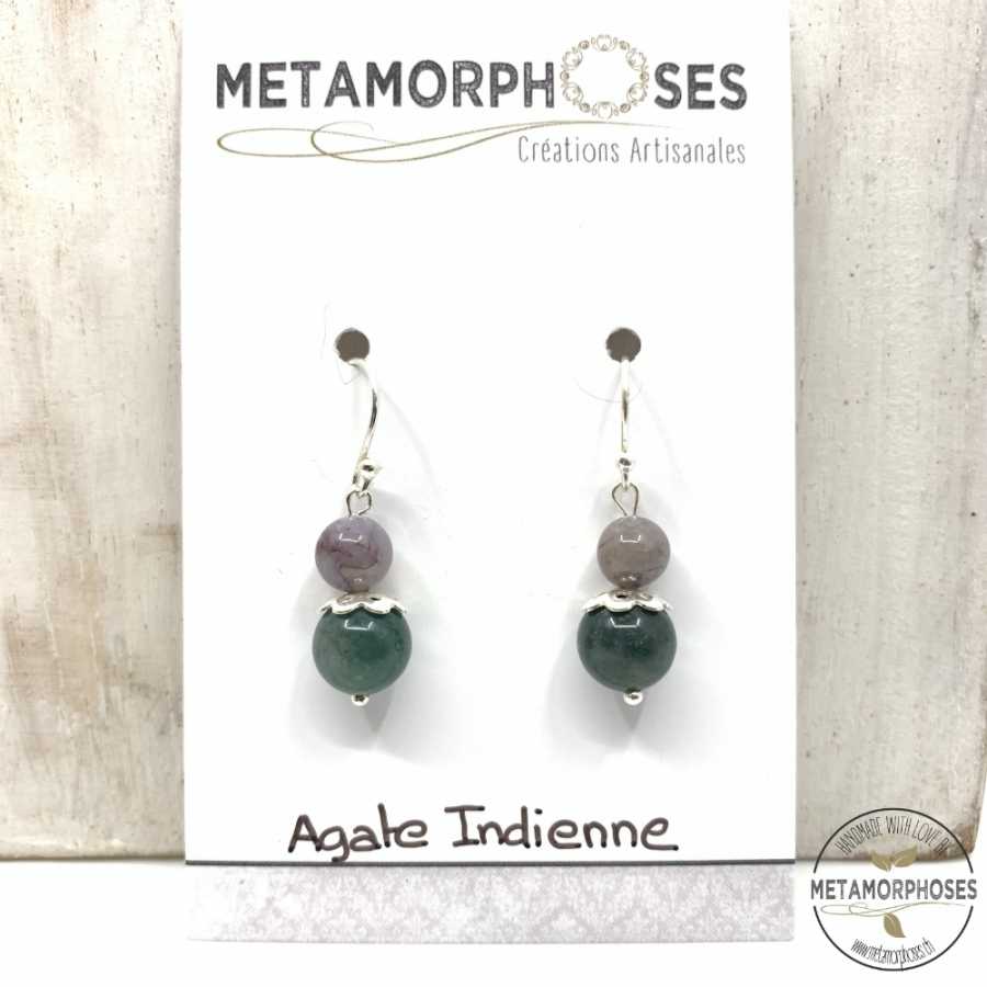 Indischer Achat "Collection" Ohrringe