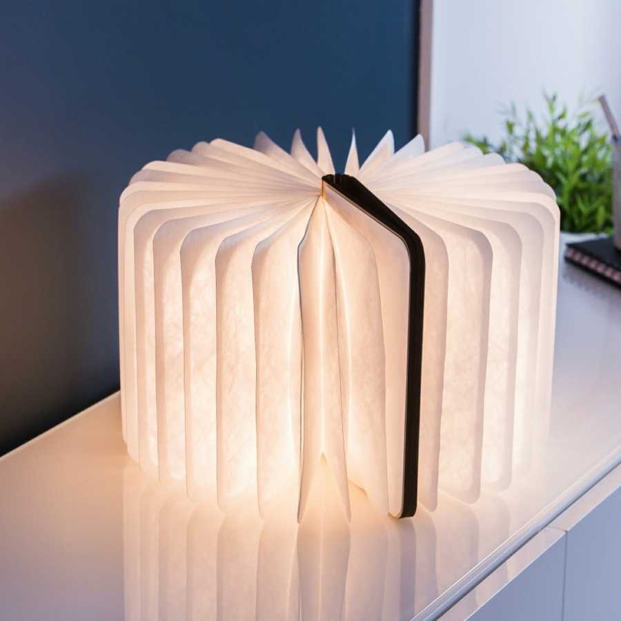 Grande lampe de lecture Smart Book Light- Bois naturel de noyer