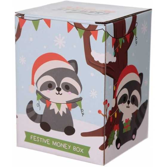 Racoon Keramische Weihnachtsspardose