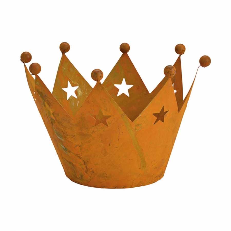 Lanterne couronne en métal