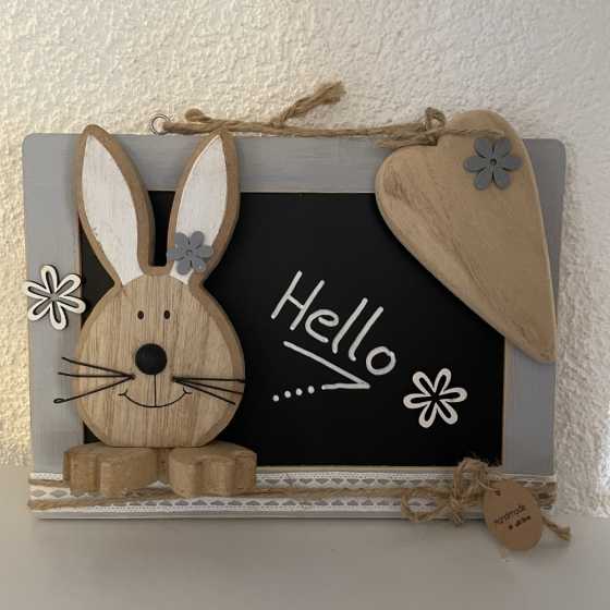 Décoration de pâques à suspendre - ardoise