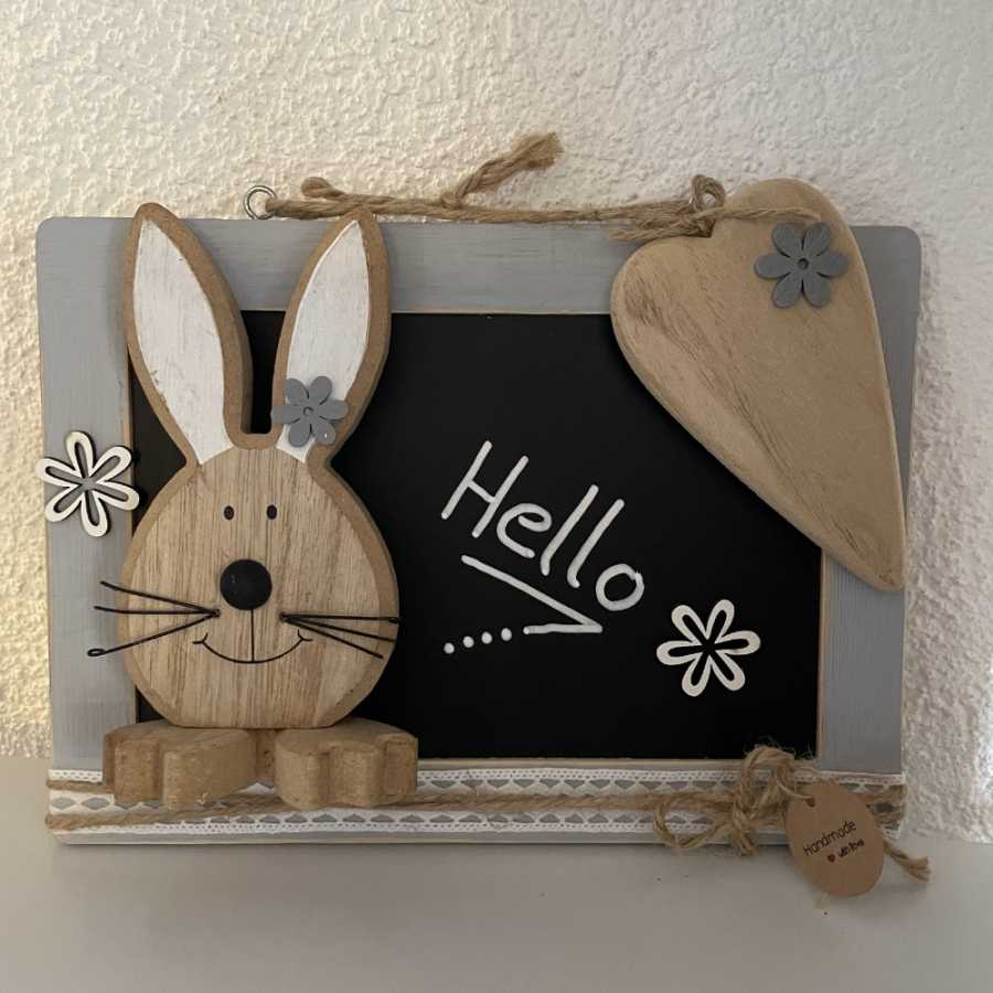 Décoration de pâques à suspendre - ardoise