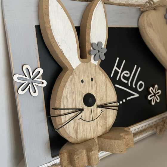 Décoration de pâques à suspendre - ardoise