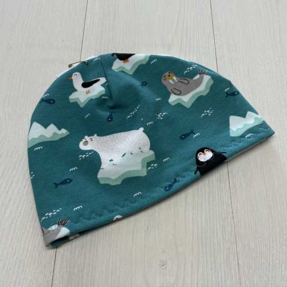 Bonnet molletonné Ours Vert