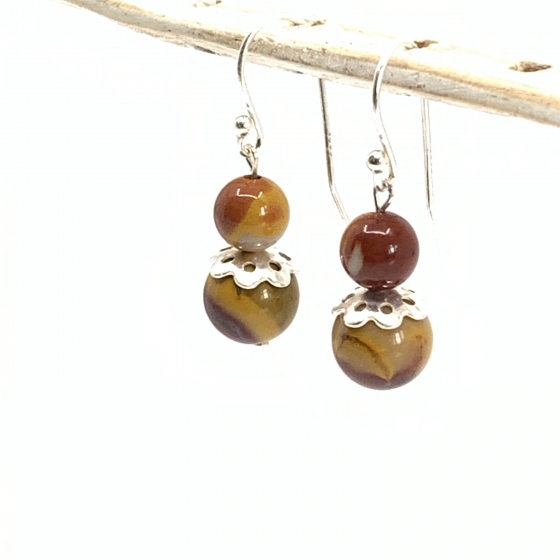 Boucles d'oreilles Mokaïte