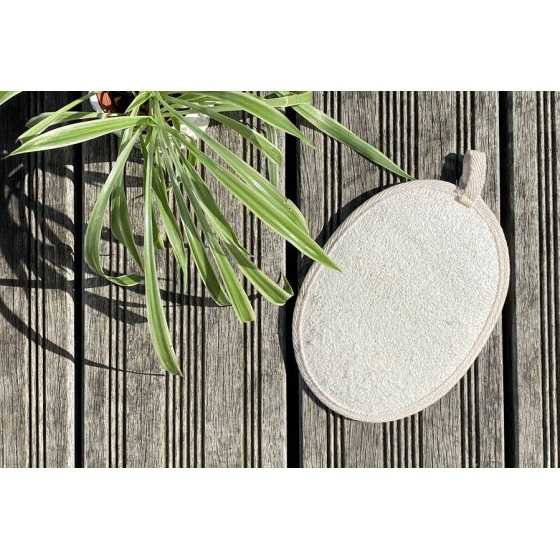 Gant de massage exfoliant en loofah