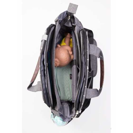 Wickeltasche Grau