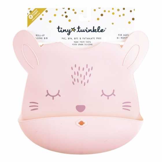 Bavoir en silicone Rose Bunny - TINY TWINKLE, bébé, cadeau, Fribourg, Suisse