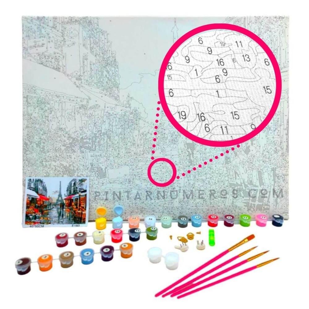 Ravensburger CreArt – Peinture Par Numéros Lion Et Chiot, Kit Créatif Avec Cadre, Pour Enfants Dès 9 Ans, 18x24 Cm, éducatif