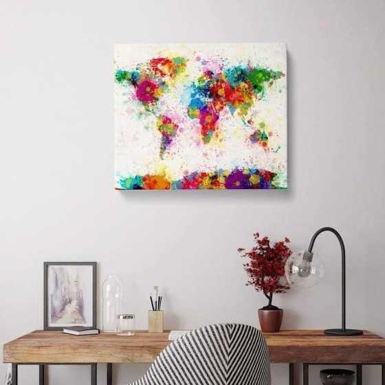 Weltkarte - Nummeriertes Malset - Pintar Números