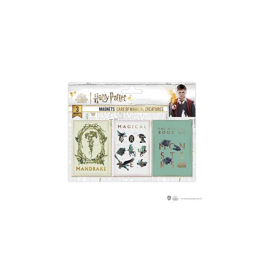 Set aus 3 Magneten - Pflege magischer Tierwesen - Harry Potter