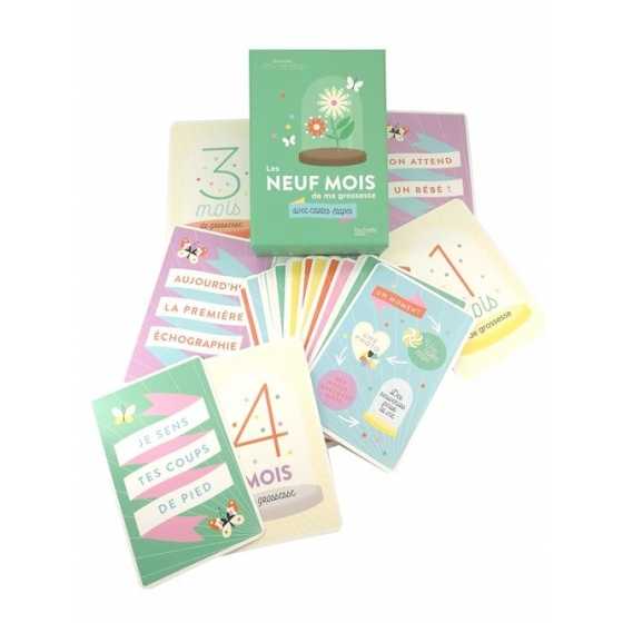 Les 9 mois de ma grossesse avec cartes étapes