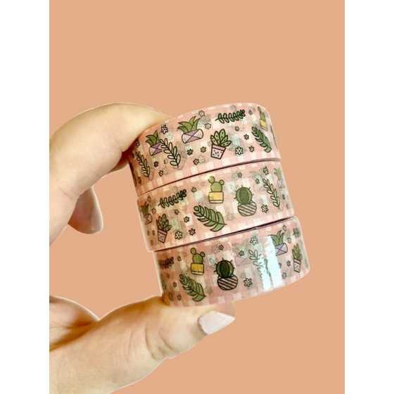 Washi Tape Plant Gingham