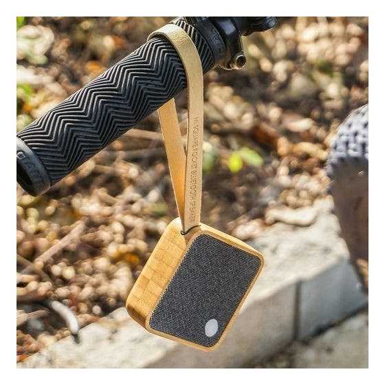MI Square Pocket Speaker Natürliches Bambusholz