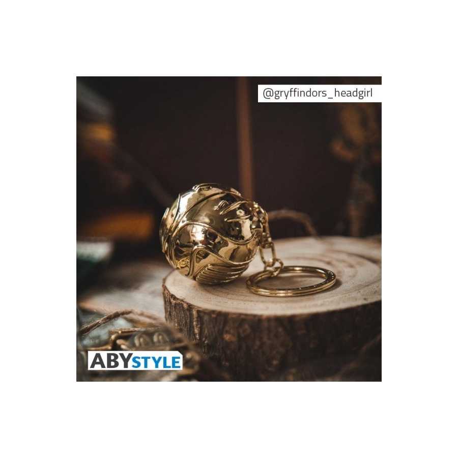 Metall-Schlüsselanhänger - Goldener Schnatz - Harry Potter