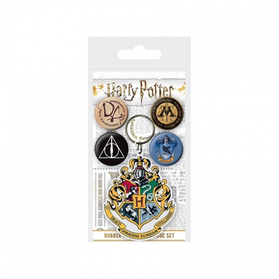 Pack - Schlüsselanhänger und Anstecker - Harry Potter