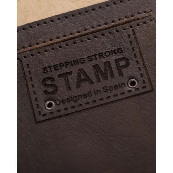 Qaus braun Brieftasche - Stempel, Leder, Geschenkideen, Männer, für Ihn, Freiburg, Handwerk, Schweiz