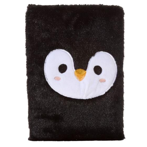 Grand Bloc-note Peluché Fluffies Cutiemals Pingouin