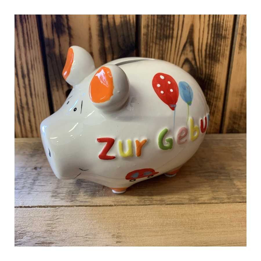 Tirelire cochon KCG "Zur Geburt"