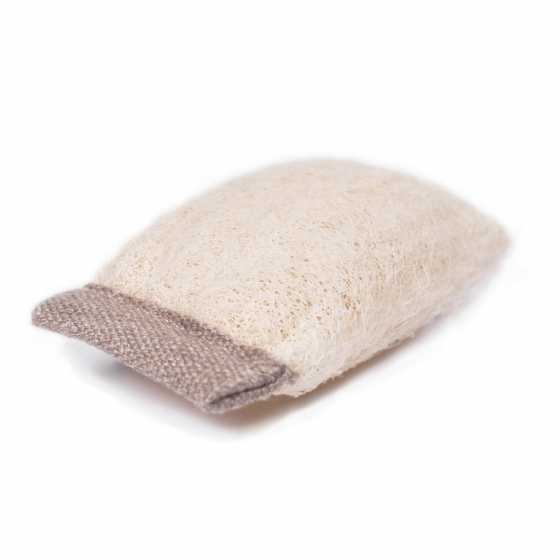 Loofah 2 en 1, éponge et support pour nettoyants solides